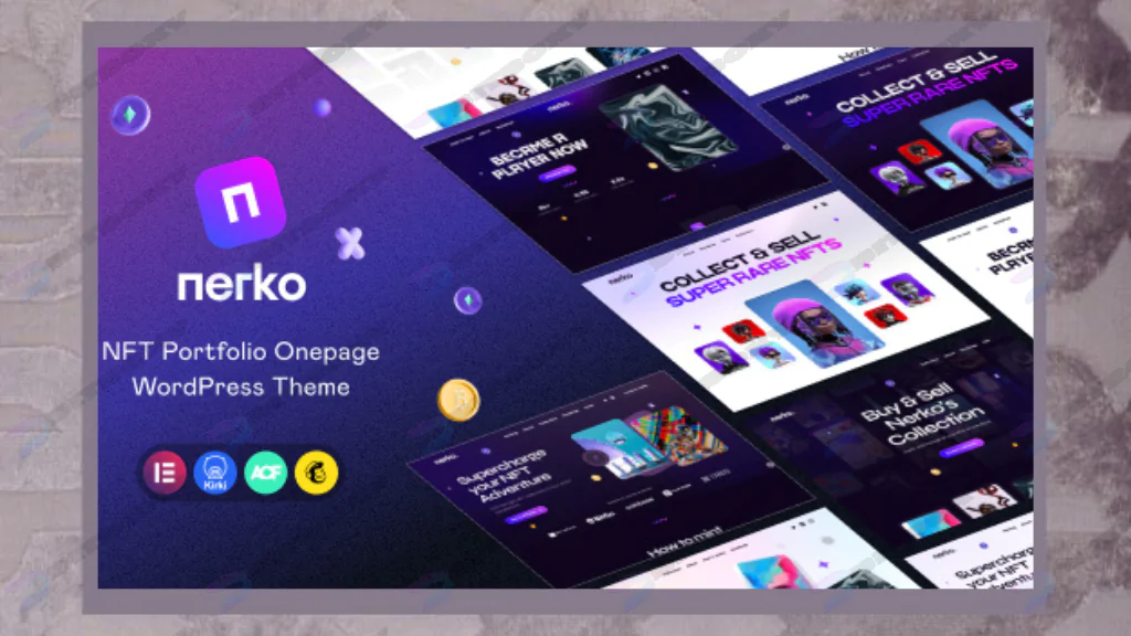 Nerko - NFT Portfolio WordPress Theme Nulled