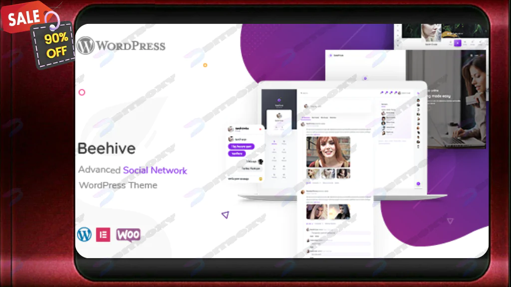 Beehive - Social Network WordPress Theme Nulled