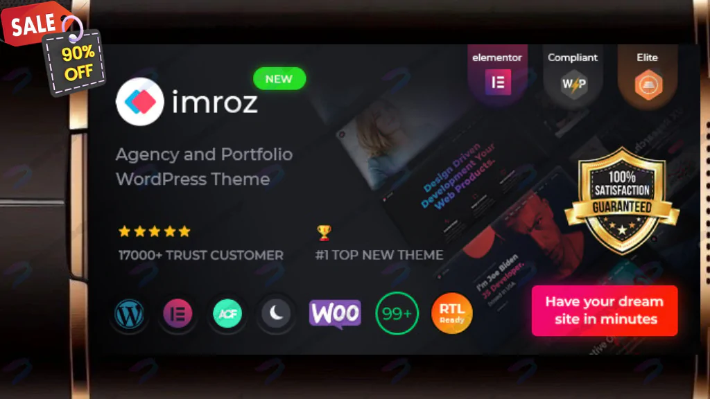 Imroz - Agency & Portfolio WordPress Theme Nulled