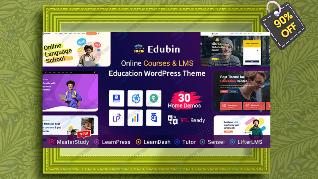 Edubin - Education WordPress Theme Nulled