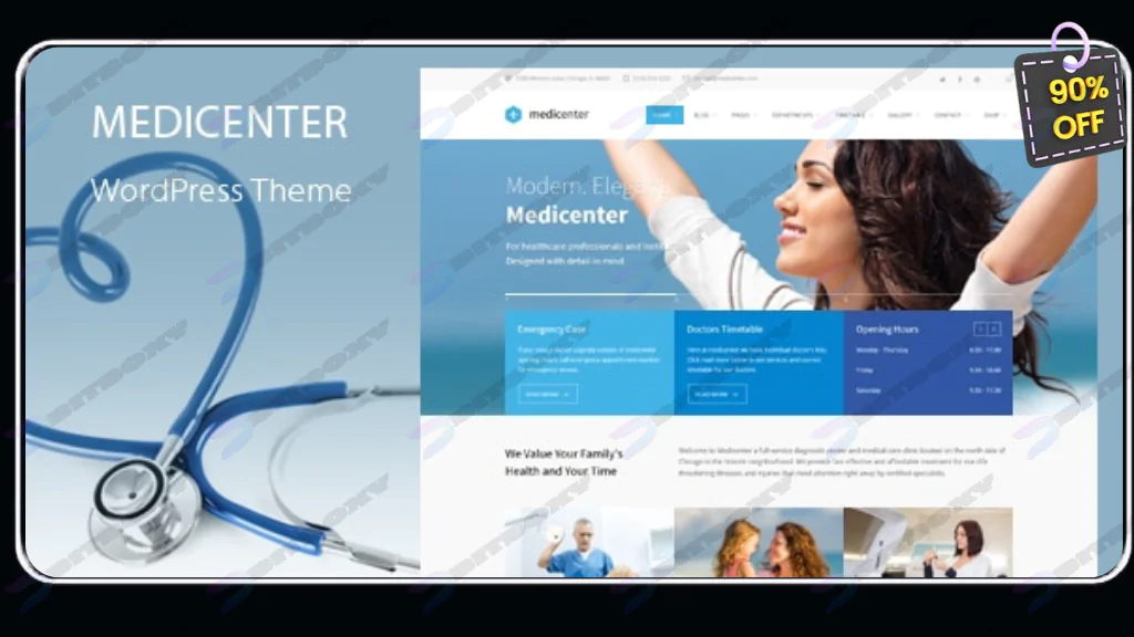 MediCenter - Health Medical Clinic WordPress Theme  Nulled
