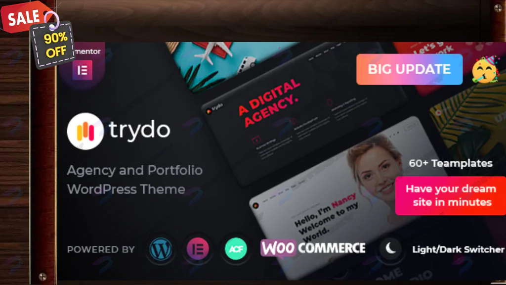 Trydo - Agency & Portfolio WordPress Theme Nulled