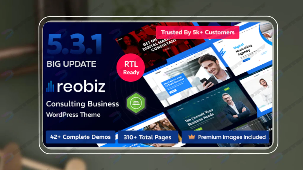 Reobiz - Consulting Business WordPress Theme Nulled