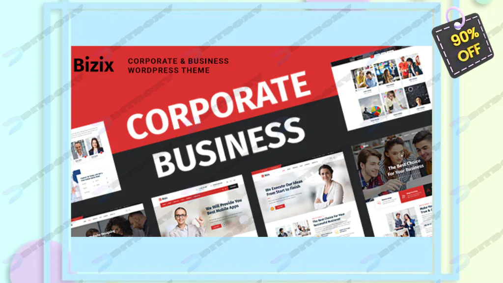 Bizix - Corporate and Business WordPress Theme Nulled