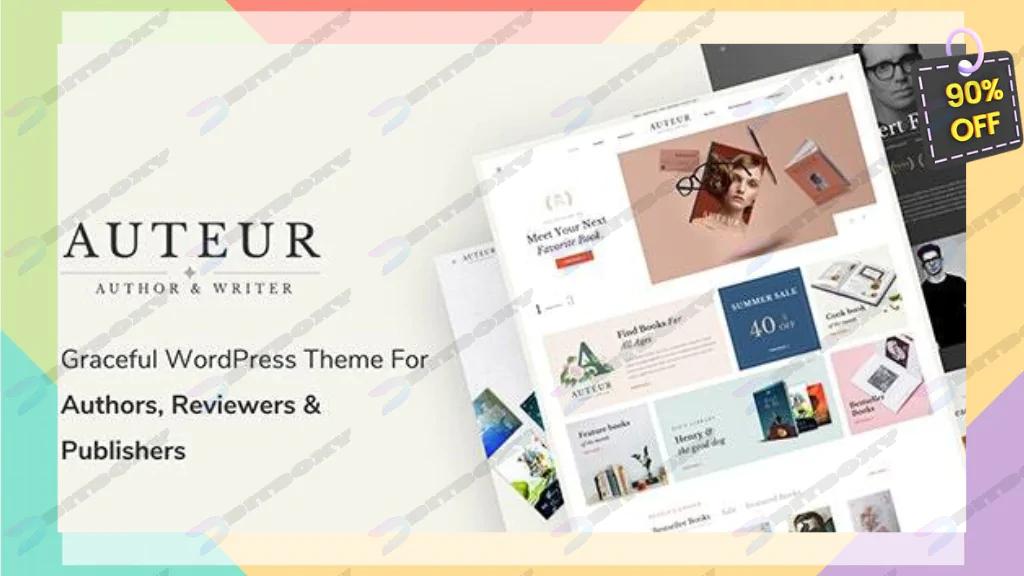 Auteur – WordPress Theme for Authors and Publishers Nulled