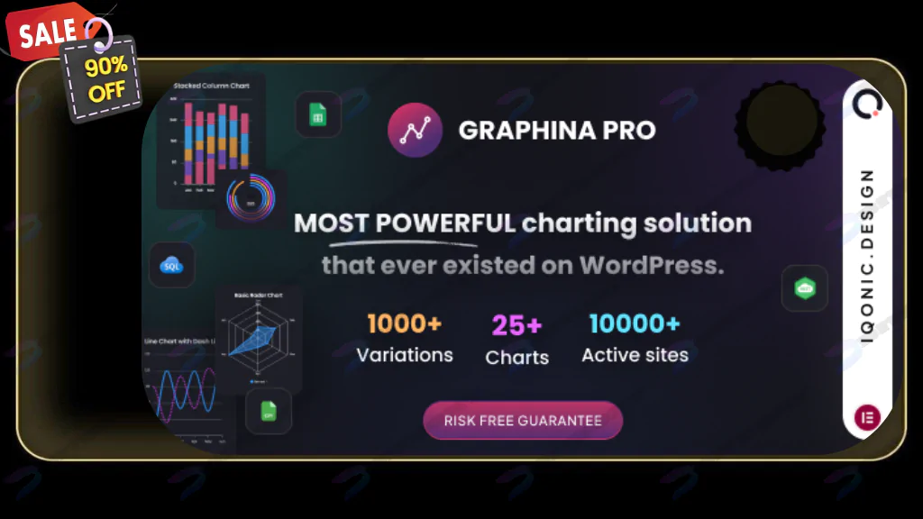 Graphina Pro - Elementor Dynamic Charts, Graphs, & Datatables Nulled