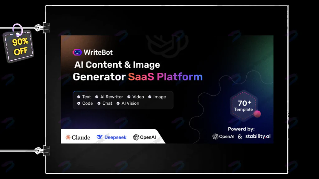 WriteBot - AI Content Generator SaaS Platform Nulled