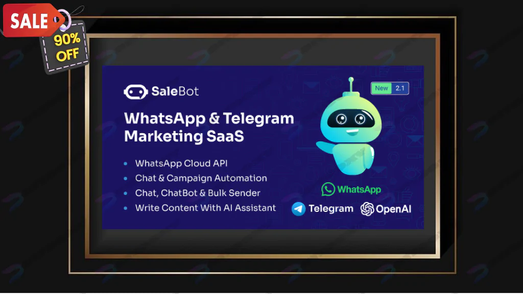 SaleBot - WhatsApp And Telegram Marketing SaaS - ChatBot & Bulk Sender Nulled