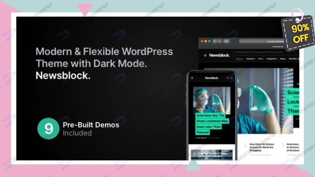 Newsblock - News & Magazine WordPress Theme with Dark Mode Nulled