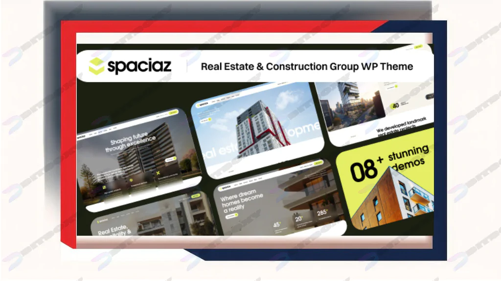Spaciaz – Real Estate & Construction Group WordPress Theme Nulled