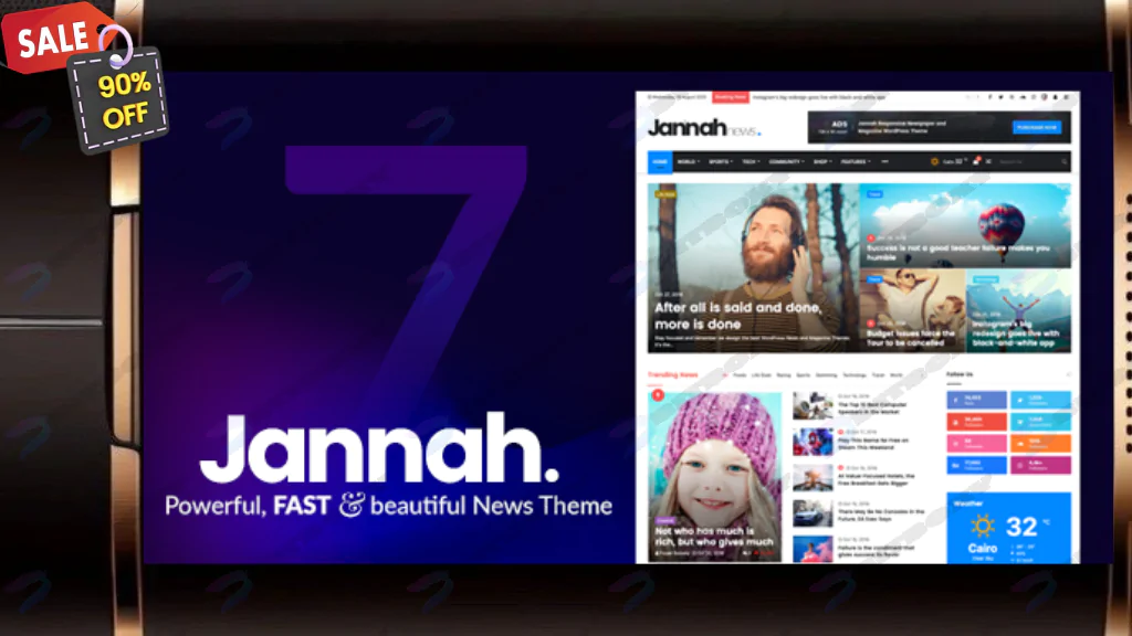 Jannah - Newspaper Magazine News BuddyPress WordPress Theme Nulled